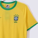2000 Brazil Home Yellow Retro Soccer Jersey