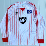 1982/1983 Hamburger Home White Retro Long Sleeve Soccer Jersey