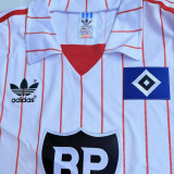 1982/1983 Hamburger Home White Retro Long Sleeve Soccer Jersey