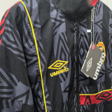 1993/1995 M Utd Black Retro Windbreaker