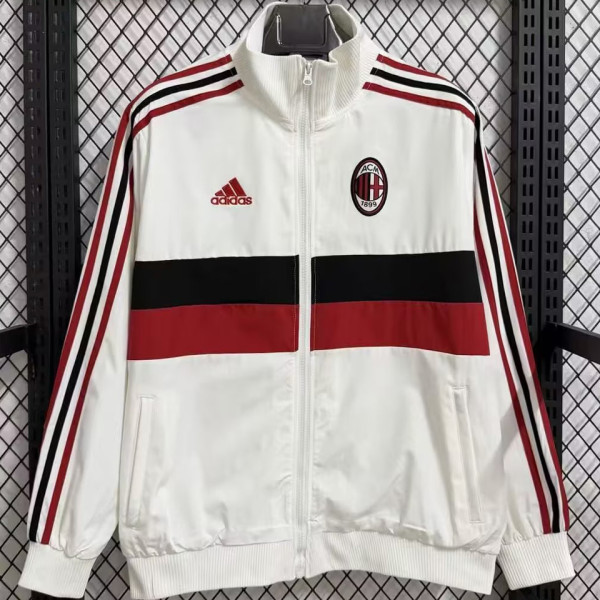 2025/26 AC White Retro Windbreaker