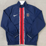 2026 PSG White And Blue Reversible Windbreaker 双面