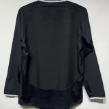 2003/2004 M Utd Away Black Retro Long Sleeve Soccer Jersey