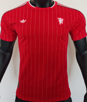 2025/26 M Utd Red Retro Style Player Version Soccer Jersey