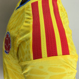 2026/27 Colombia Home Yellow Player Version Long Sleeve Soccer Jersey