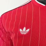 2025/26 M Utd Red Retro Style Player Version Soccer Jersey