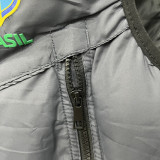 2026/27 Brazil Grey Black Cotton Vest Jacket  J3307 灰黑色
