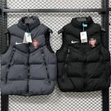 2026/27 Portugal Grey Black Cotton Vest Jacket  J3308 灰黑色