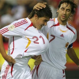 2006 Spain Away White Retro Soccer Jersey