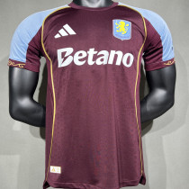 2025/26 Aston Villa Home Player Version Soccer Jersey