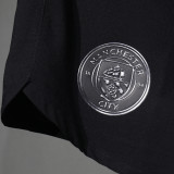 2025/26 Man City Away Black Player Version Shorts Pants (A+球员版)