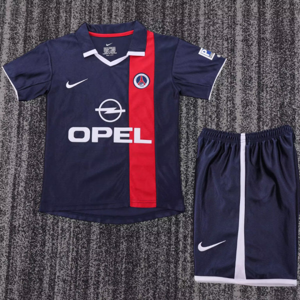 2001/02 PSG Home Retro Kids Soccer Jersey