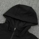 2026 In Milan Black Windbreaker Jacket  （A Set）