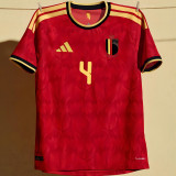 2026/27 Belgium Home Red Player Version Soccer Jersey