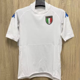 2002 Italy Away White Retro Soccer Jersey