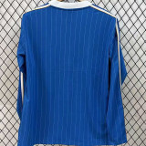 2025/26 RM Retro Style Blue Fans Long Sleeve Soccer Jersey