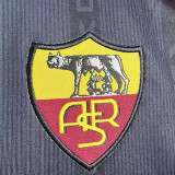 1999/2000 Roma Third Black Retro Long Sleeve Soccer Jersey
