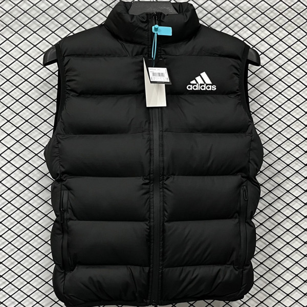2026/27 AD Classic Black Cotton Vest Jacket J5 黑色