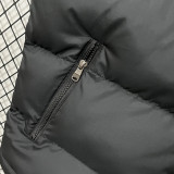 2026/27 AD Black Cotton Vest Jacket J5501 黑色带帽