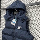 2026/27 NK Royal Blue Cotton Vest Jacket J5503 宝蓝色带帽