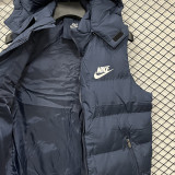 2026/27 NK Royal Blue Cotton Vest Jacket J5503 宝蓝色带帽