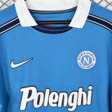 1998/1999 Napoli Home Blue Retro Long Sleeve Soccer Jersey