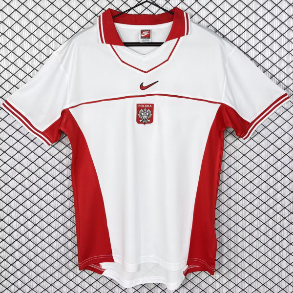 1997 Poland Home White Retro Soccer Jersey