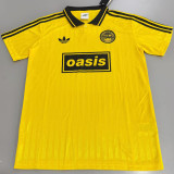2025/26 AD x oasis #25 Yellow Retro Style Fans Soccer Jersey (Have No.25 带号码）