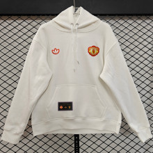 2026 M Utd White Retro Style Hoody