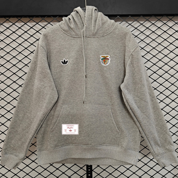 2026 Benfica Grey Retro Style Hoody  小绣花