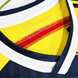 2014 Colombia Home Yellow Retro Soccer Jersey
