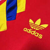 1990 Colombia Away Red Retro Soccer Jersey