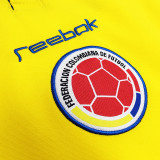 2001/02 Colombia Home Yellow Retro Soccer Jersey