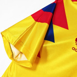 1990 Colombia Home Yellow Retro Soccer Jersey