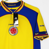 2001/02 Colombia Home Yellow Retro Soccer Jersey