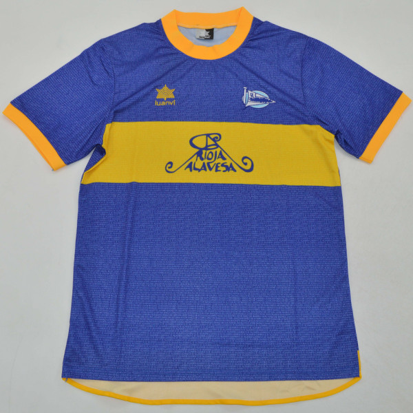 2000/2001 Alaves Blue Retro Soccer Jersey