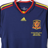 2010 Spain Away Royal Blue Retro Soccer Jersey