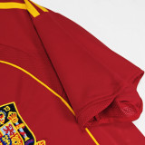 2008 Spain Home Red Retro Soccer Jersey