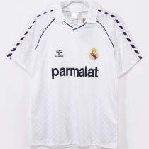 1986/1988 RM White Home Retro Soccer Jersey