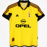 1999/2000 AC Milan Away Yellow Retro Soccer Jersey