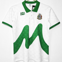1995 Mexico Away White Retro Soccer Jersey