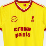 1985-1986 LFC  Third Away Yellow Retro Soccer Jersey