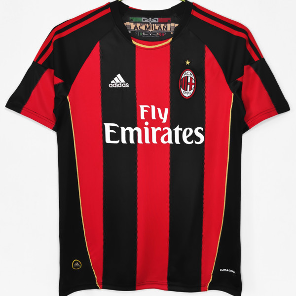 2010/11 AC Milan Home Retro Soccer Jersey