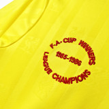 1985-1986 LFC  Third Away Yellow Retro Soccer Jersey