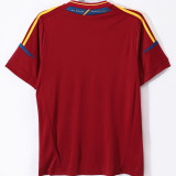 2012 Spain Home Red Retro Soccer Jersey
