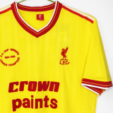 1985-1986 LFC  Third Away Yellow Retro Soccer Jersey