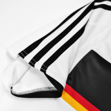 2008 Germany Home White Retro Soccer Jersey