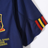 2010 Spain Away Royal Blue Retro Soccer Jersey