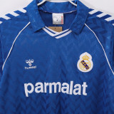 1986/87 RM Away Blue Retro Soccer Jersey