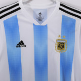2018 Argentina Home Retro Fans Soccer Jersey